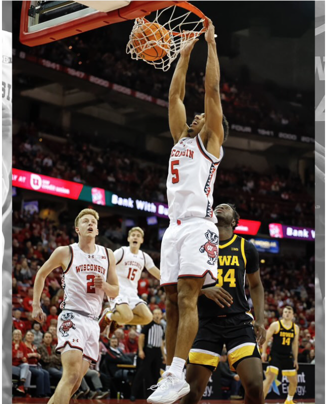 Daniel Freitag soars for a dunk achieving his first collegiate points. 
DarrenLeePhotography/Instagram
